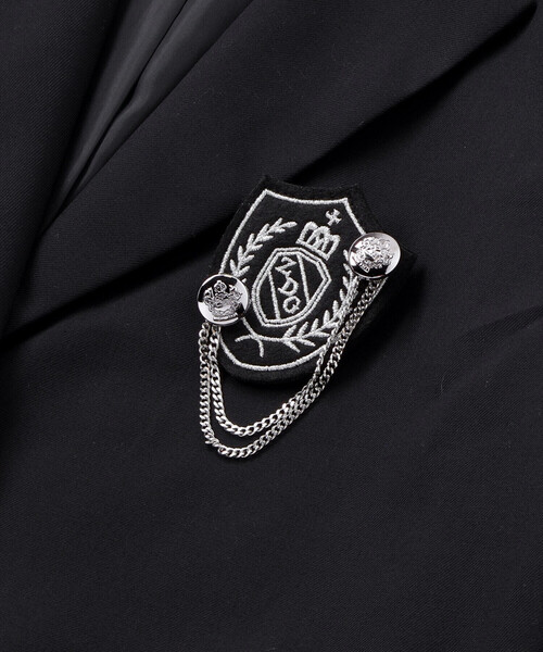 ZIDDY(ジディ)の「【 ニコ☆プチ 掲載 】エンブレムジャケット(140~160cm)(テーラードジャケット・キッズ・ブラック・140cm/150cm/FREE)」の14枚目の写真