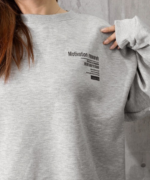 Miniministore(ミニミニストア)の「裏起毛スウェット 暖かいビッグトレーナー(スウェット・レディース・グレー/ブラック/ダークグレー/ライトグレー・FREE)」の18枚目の写真