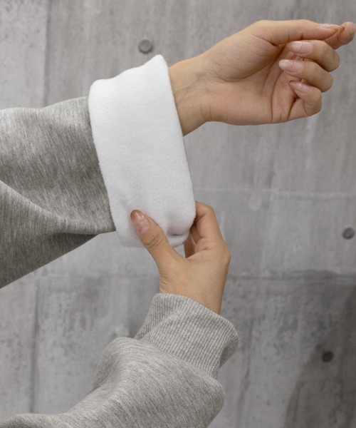 Miniministore(ミニミニストア)の「裏起毛スウェット 暖かいビッグトレーナー(スウェット・レディース・グレー/ブラック/ダークグレー/ライトグレー・FREE)」の10枚目の写真