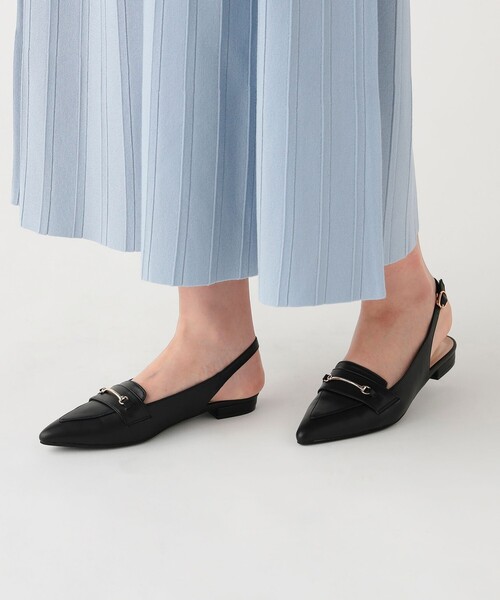 BEAMS HEART(ビームスハート)の「バックレス ビットローファー(パンプス・レディース・ブラック/ホワイト系その他5・LARGE/MEDIUM/SMALL)」の1枚目の写真