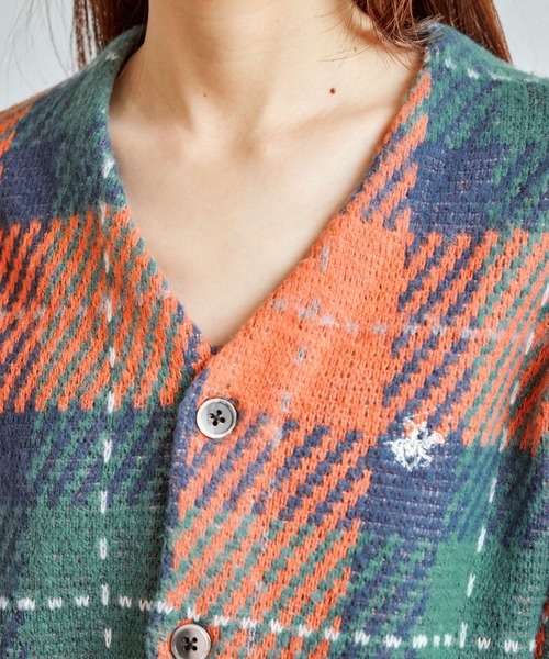 BEVERLY HILLS POLO CLUB（ビバリーヒルズポロクラブ）の「【BEVERLY HILLS POLO CLUB/ビバリーヒルズポロクラブ】モヘヤタッチカーディガン（カーディガン/ボレロ・レディース・グレー系その他/オレンジ系その他/グレー/ブラウン・FREE）」の14枚目の写真