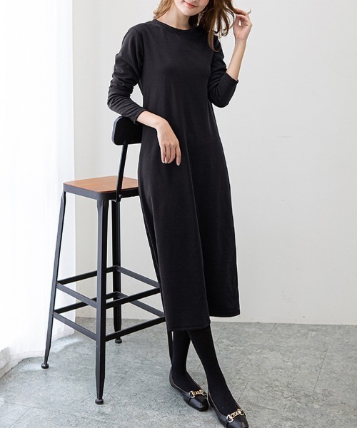 Flugge(フラッジー)の「カットソーワンピース(ワンピース・レディース・ブラック/ブラウン・LARGE/MEDIUM)」の10枚目の写真