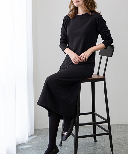 Flugge(フラッジー)の「カットソーワンピース(ワンピース・レディース・ブラック/ブラウン・LARGE/MEDIUM)」の11枚目の写真