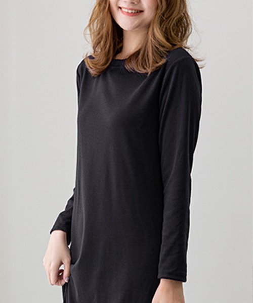 Flugge(フラッジー)の「カットソーワンピース(ワンピース・レディース・ブラック/ブラウン・LARGE/MEDIUM)」の12枚目の写真