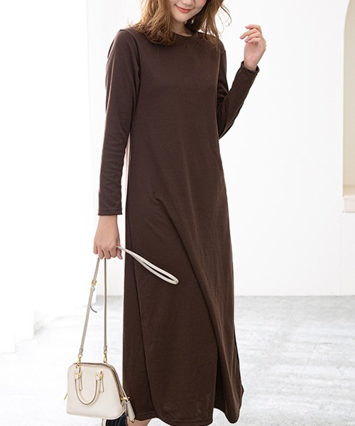 Flugge(フラッジー)の「カットソーワンピース(ワンピース・レディース・ブラック/ブラウン・LARGE/MEDIUM)」の5枚目の写真