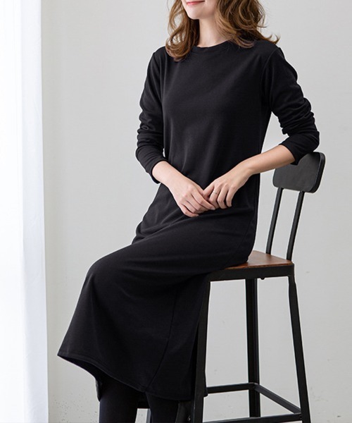 Flugge(フラッジー)の「カットソーワンピース(ワンピース・レディース・ブラック/ブラウン・LARGE/MEDIUM)」の8枚目の写真