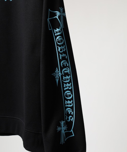 bike star（バイクスター）の「BIKE STAR OLD ENGLISH LOGO PT トレーナー（スウェット・メンズ・ブラック/ブラック系/ホワイト・M/L）」の19枚目の写真