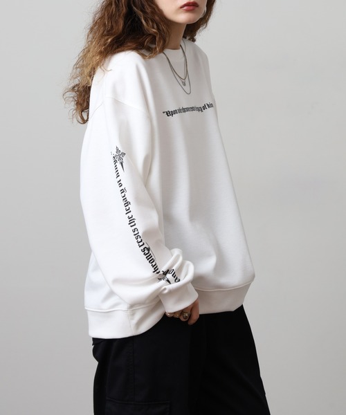 bike star（バイクスター）の「BIKE STAR OLD ENGLISH LOGO PT トレーナー（スウェット・メンズ・ブラック/ブラック系/ホワイト・M/L）」の13枚目の写真