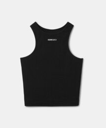 s/e/o（エスイーオー）の「BASIC RIBBED SLEEVELESS_BLACK（Tシャツ/カットソー）」