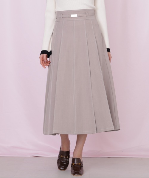 JILL by JILL STUART(ジルバイジルスチュアート)の「<セットアップ対応>ベーシックツイルスカート(スカート・レディース・ネイビー/ベージュ/グレー・MEDIUM/SMALL)」の4枚目の写真