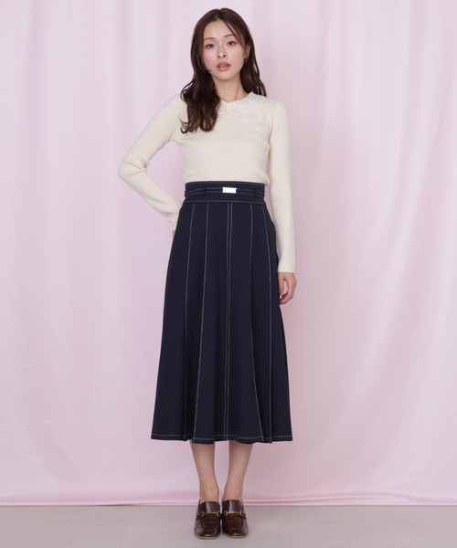 JILL by JILL STUART(ジルバイジルスチュアート)の「<セットアップ対応>ベーシックツイルスカート(スカート・レディース・ネイビー/ベージュ/グレー・MEDIUM/SMALL)」の8枚目の写真