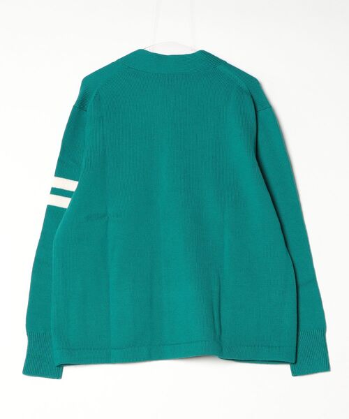 PRESTIGE APPAREL(プレステージアパレル)の「PRESTIGE APPAREL FLAG KNIT CARDIGAN(カーディガン/ボレロ・メンズ・マスタード/ターコイズブルー・SMALL/MEDIUM/LARGE)」の3枚目の写真