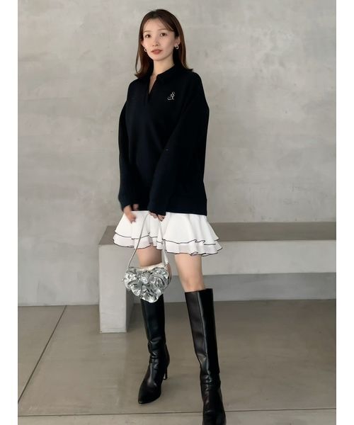 USAGI ONLINE/ZOZOTOWN限定】スキッパーミニワンピース（ワンピース