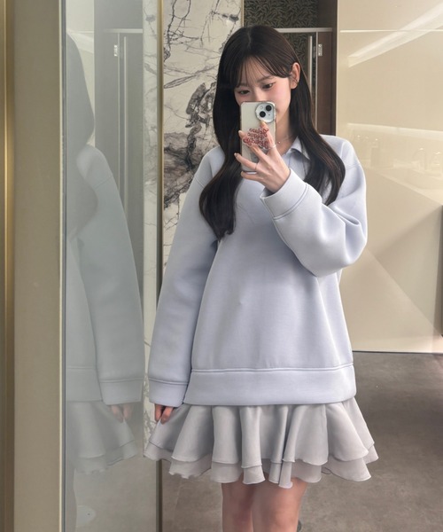 【USAGI ONLINE/ZOZOTOWN限定】スキッパーミニワンピース USAGI ONLINE/ZOZOTOWN限定】スキッパーミニワンピース（ワンピース