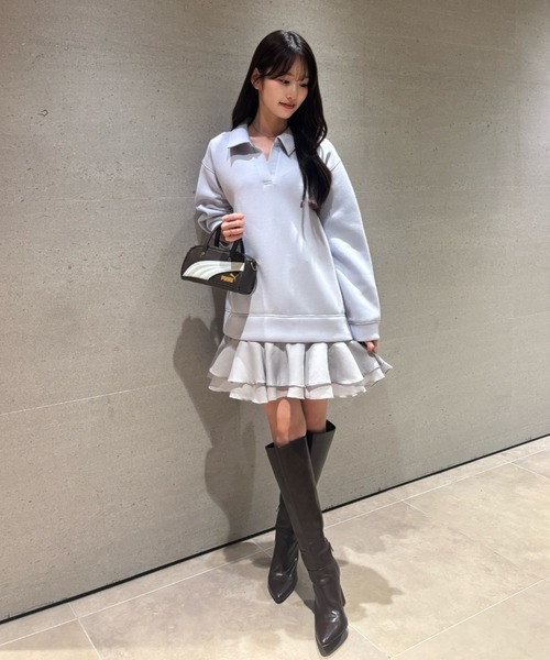 USAGI ONLINE/ZOZOTOWN限定】スキッパーミニワンピース（ワンピース