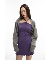 CAPRICIEUX（カプリシュー）の「ルーズフィットニットボレロカーディガングレー（カーディガン/ボレロ）」