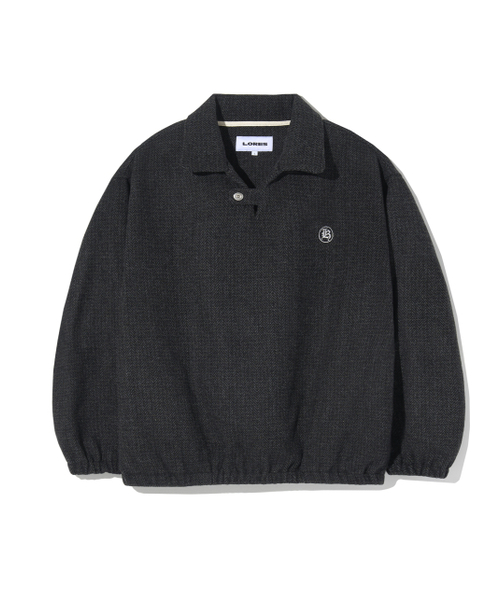 LORES(ロアス)の「Herringbone Collar Pullover - Charcoal(その他トップス・レディース・その他・M)」の1枚目の写真