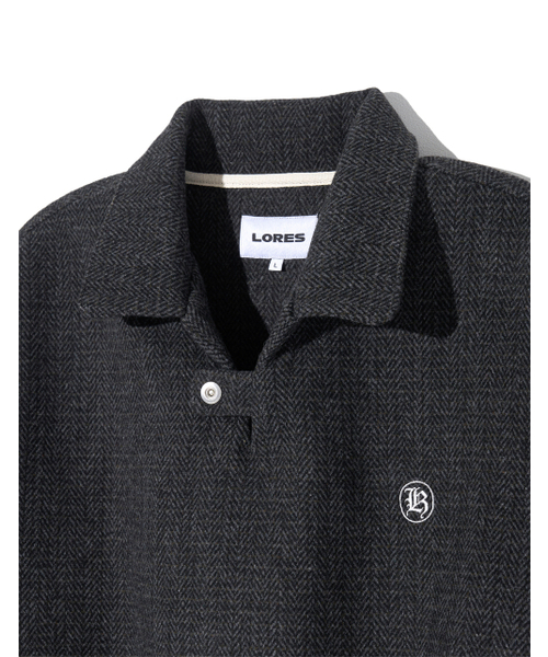 LORES(ロアス)の「Herringbone Collar Pullover - Charcoal(その他トップス・レディース・その他・M)」の2枚目の写真