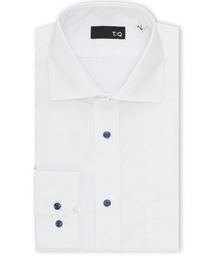 TAKA-Q（タカキュー）の「【綿混 ノンアイロン】タカキュー ワイドカラー ビジネスドレス長袖シャツ（ビジネスシャツ）」