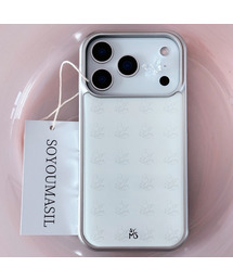 SOYOUMASIL（ソユマシル）の「[シルバー]タトゥーカラーアイボリーブラックエポキシケース（スマホケース/カバー）」