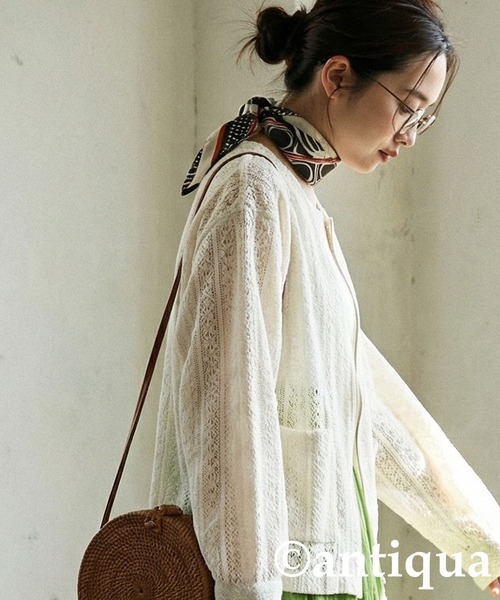 antiqua(アンティカ)の「総レース ブルゾン(ブルゾン・レディース・ブラック/ホワイト・ONESIZE)」の21枚目の写真