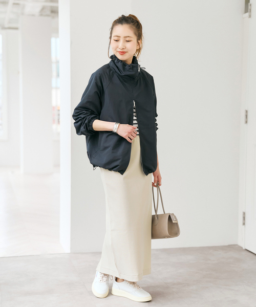 Spick & Span（スピックアンドスパン）の「CO/PEリブタイトスカート（スカート・レディース・ブラック/アイボリー/モカ・38/36）」の5枚目の写真