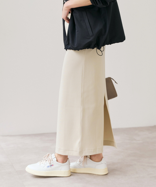 Spick & Span（スピックアンドスパン）の「CO/PEリブタイトスカート（スカート・レディース・ブラック/アイボリー/モカ・38/36）」の15枚目の写真