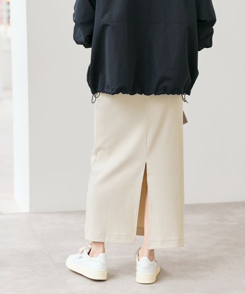 Spick & Span（スピックアンドスパン）の「CO/PEリブタイトスカート（スカート・レディース・ブラック/アイボリー/モカ・38/36）」の16枚目の写真