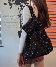 Loco Ocean（ロコオーシャン）の「【スパンコール】ポーチ付き キラキラ サブバッグ / ハンドバッグ（ハンドバッグ）」