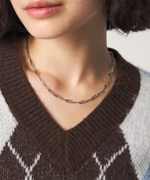 CITEN(シテン)の「<CITEN>ステンレススリムチェーンネックレス(リング・レディース・ゴールド/シルバー・FREE)」の1枚目の写真