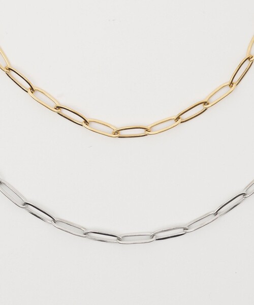 CITEN(シテン)の「<CITEN>ステンレススリムチェーンネックレス(リング・レディース・ゴールド/シルバー・FREE)」の7枚目の写真