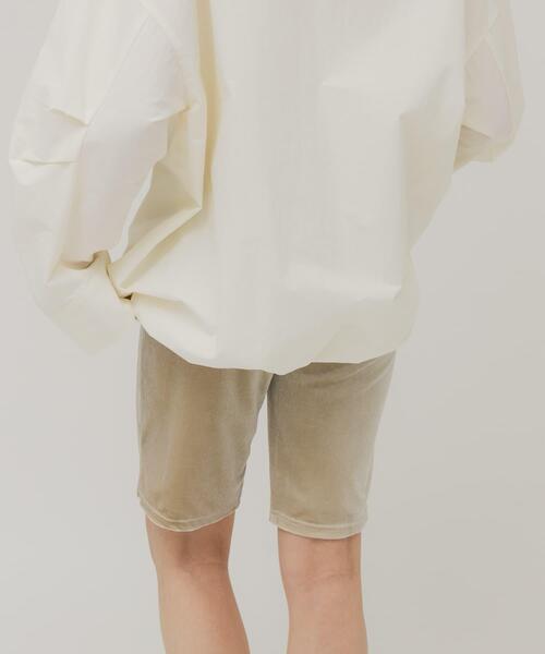 KBF（ケイビーエフ）の「ベロアサイクルパンツ（その他パンツ・レディース・ライトベージュ/ブラック・ONE）」の4枚目の写真