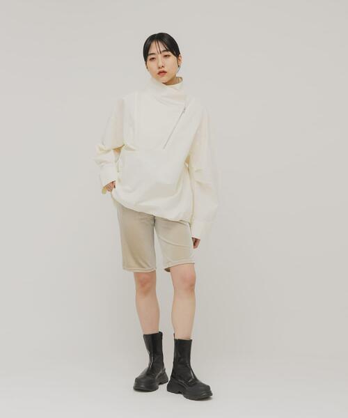 KBF（ケイビーエフ）の「ベロアサイクルパンツ（その他パンツ・レディース・ライトベージュ/ブラック・ONE）」の6枚目の写真