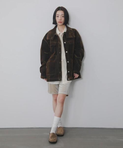 KBF（ケイビーエフ）の「ベロアサイクルパンツ（その他パンツ・レディース・ライトベージュ/ブラック・ONE）」の9枚目の写真