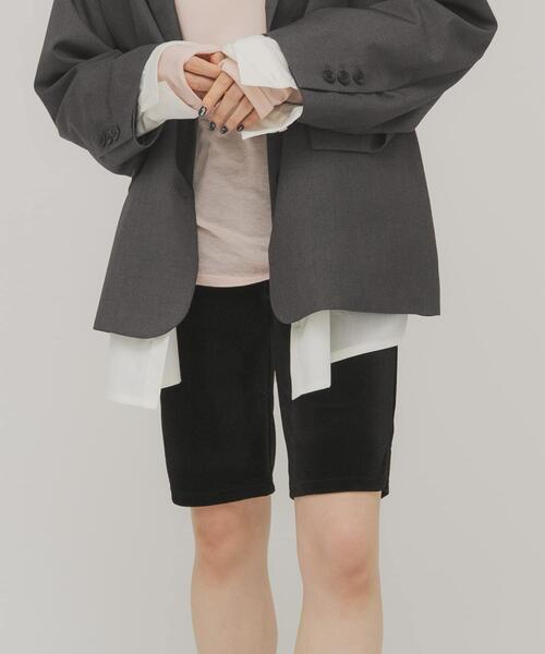 KBF（ケイビーエフ）の「ベロアサイクルパンツ（その他パンツ・レディース・ライトベージュ/ブラック・ONE）」の12枚目の写真