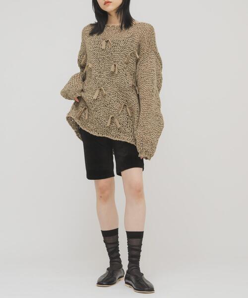 KBF（ケイビーエフ）の「ベロアサイクルパンツ（その他パンツ・レディース・ライトベージュ/ブラック・ONE）」の18枚目の写真