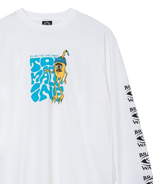 TOY MACHINE(トイ マシーン)の「TM BILLY LONG TEE(Tシャツ/カットソー・メンズ・ホワイト/ブラウン・L/XL/M)」の2枚目の写真