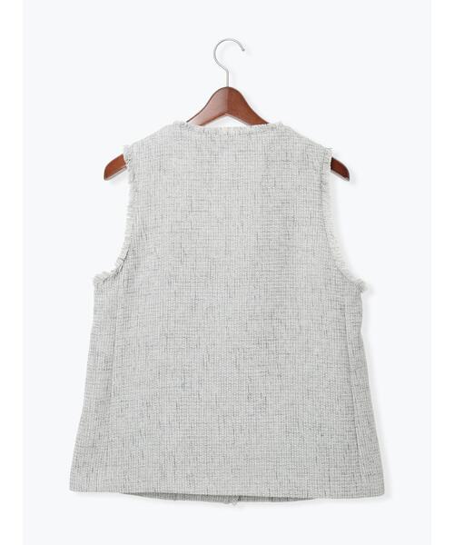 Te chichi（テチチ）の「【セレモニーアイテム】ツイードVネックジレ（ベスト・レディース・グレー・F）」の15枚目の写真