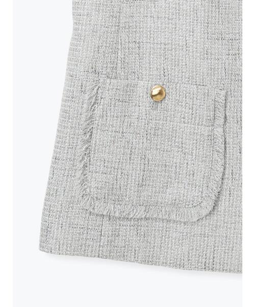 Te chichi（テチチ）の「【セレモニーアイテム】ツイードVネックジレ（ベスト・レディース・グレー・F）」の18枚目の写真