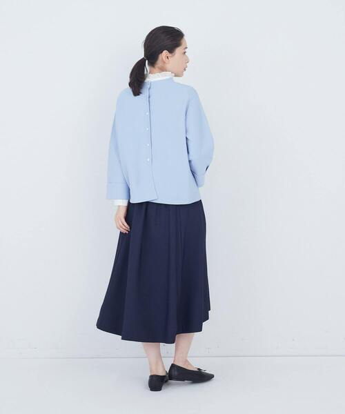 ADIEU TRISTESSE(アデュートリステス)の「【2way】COTTON FORTホールガーメントニットカーディガン(ニット/セーター・レディース・ライトグレー/サックスブルー/ブラック・FREE)」の9枚目の写真