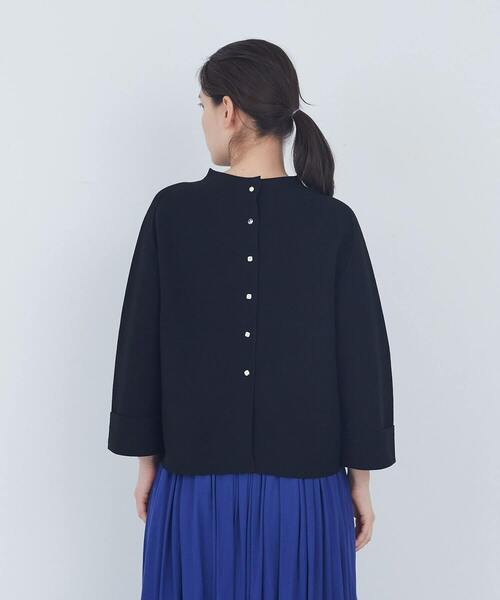 ADIEU TRISTESSE(アデュートリステス)の「【2way】COTTON FORTホールガーメントニットカーディガン(ニット/セーター・レディース・ライトグレー/サックスブルー/ブラック・FREE)」の15枚目の写真