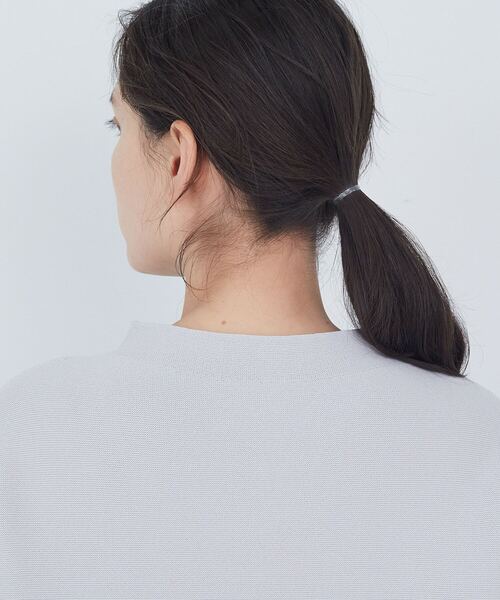 ADIEU TRISTESSE(アデュートリステス)の「【2way】COTTON FORTホールガーメントニットカーディガン(ニット/セーター・レディース・ライトグレー/サックスブルー/ブラック・FREE)」の5枚目の写真