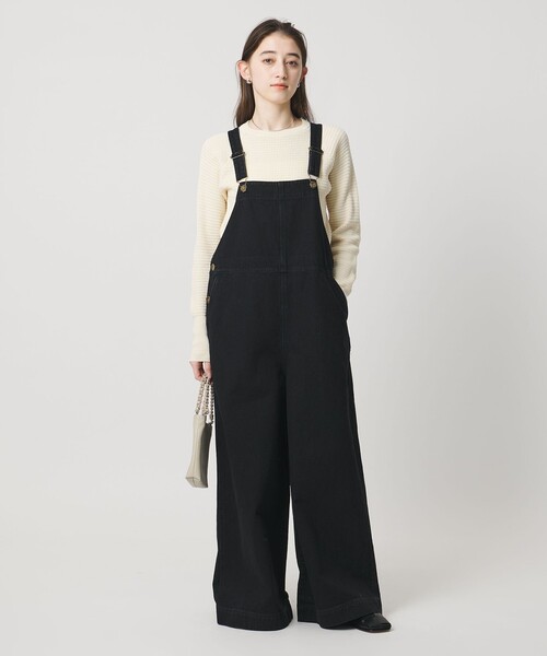 SACRA（サクラ）の「＜SACRA＞デニム サロペットパンツ（サロペット/オーバーオール・レディース・ブラック・38）」の2枚目の写真