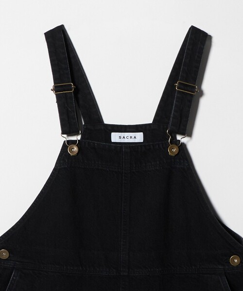SACRA（サクラ）の「＜SACRA＞デニム サロペットパンツ（サロペット/オーバーオール・レディース・ブラック・38）」の10枚目の写真
