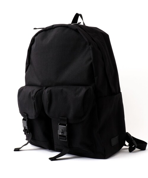BAICYCLON by Bagjack（バイシクロン バイ バグジャック）の「【BAICYCLON by bagjack】《16インチ対応》コーデュラナイロン W-FLAP BACKPACK（NCL-03）（バックパック/リュック・メンズ・ブラック・FREE）」の3枚目の写真