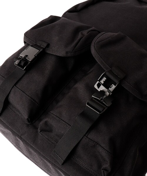 BAICYCLON by Bagjack（バイシクロン バイ バグジャック）の「【BAICYCLON by bagjack】《16インチ対応》コーデュラナイロン W-FLAP BACKPACK（NCL-03）（バックパック/リュック・メンズ・ブラック・FREE）」の13枚目の写真