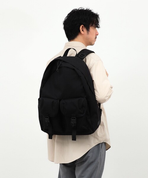 BAICYCLON by Bagjack（バイシクロン バイ バグジャック）の「【BAICYCLON by bagjack】《16インチ対応》コーデュラナイロン W-FLAP BACKPACK（NCL-03）（バックパック/リュック・メンズ・ブラック・FREE）」の20枚目の写真