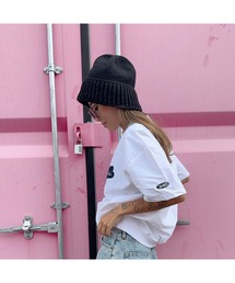 Flugge（フラッジー）の「リブ編み オーバービーニー（ニットキャップ/ビーニー）」