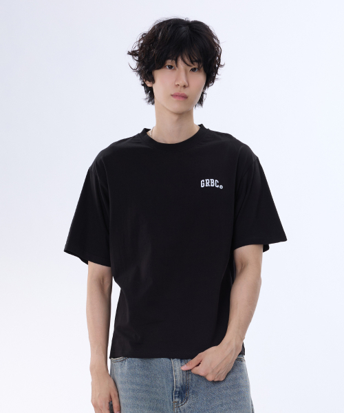 GHOST REPUBLIC(ゴーストリパブリック)の「GRBC スモール刺繍オーバーサイズ半袖Tシャツ 2カラー GT-341(Tシャツ/カットソー・レディース・ホワイト/ブラック・LARGE/X-LARGE/XX-LARGE)」の6枚目の写真