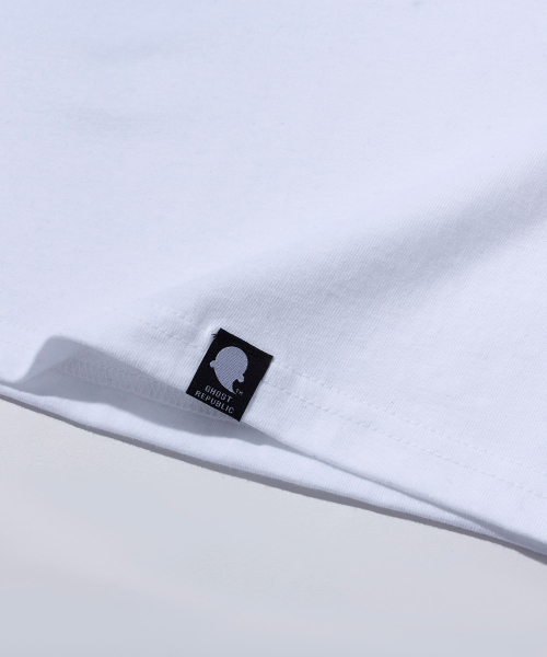 GHOST REPUBLIC(ゴーストリパブリック)の「GRBC スモール刺繍オーバーサイズ半袖Tシャツ 2カラー GT-341(Tシャツ/カットソー・レディース・ホワイト/ブラック・LARGE/X-LARGE/XX-LARGE)」の10枚目の写真